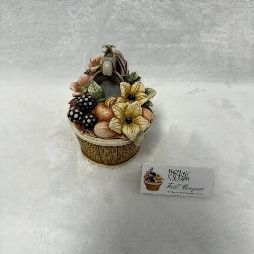 Harmony Kingdom Garden "Fall Bouquet"‎ #2409 Of 3600 Limited Edition